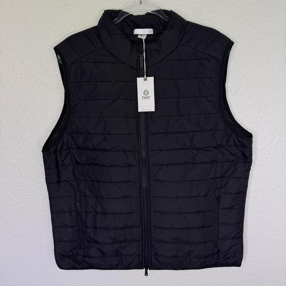 Tasc Response Packable Vest Mens Large Quilted Insulated Performance Golf NEW
